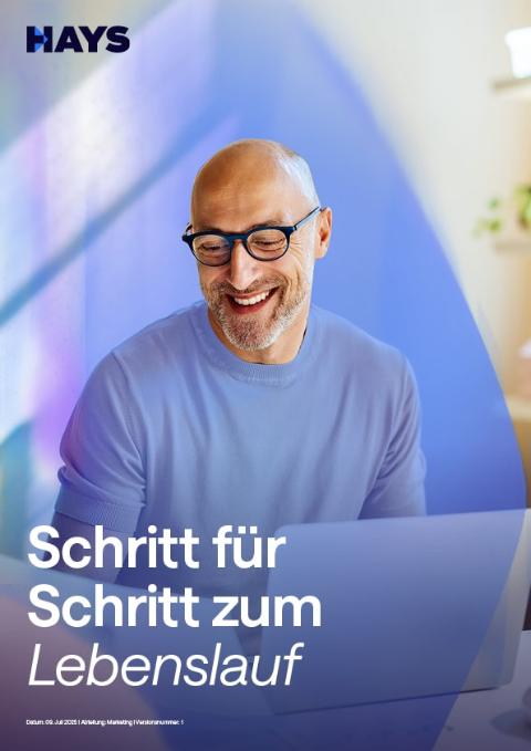 Titelbild eines Leitfadens zum Thema Lebenslauf