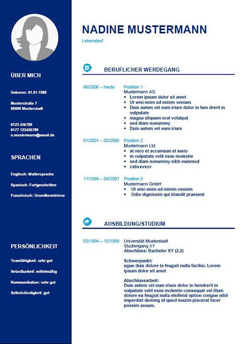 Titelbild CV-Vorlage